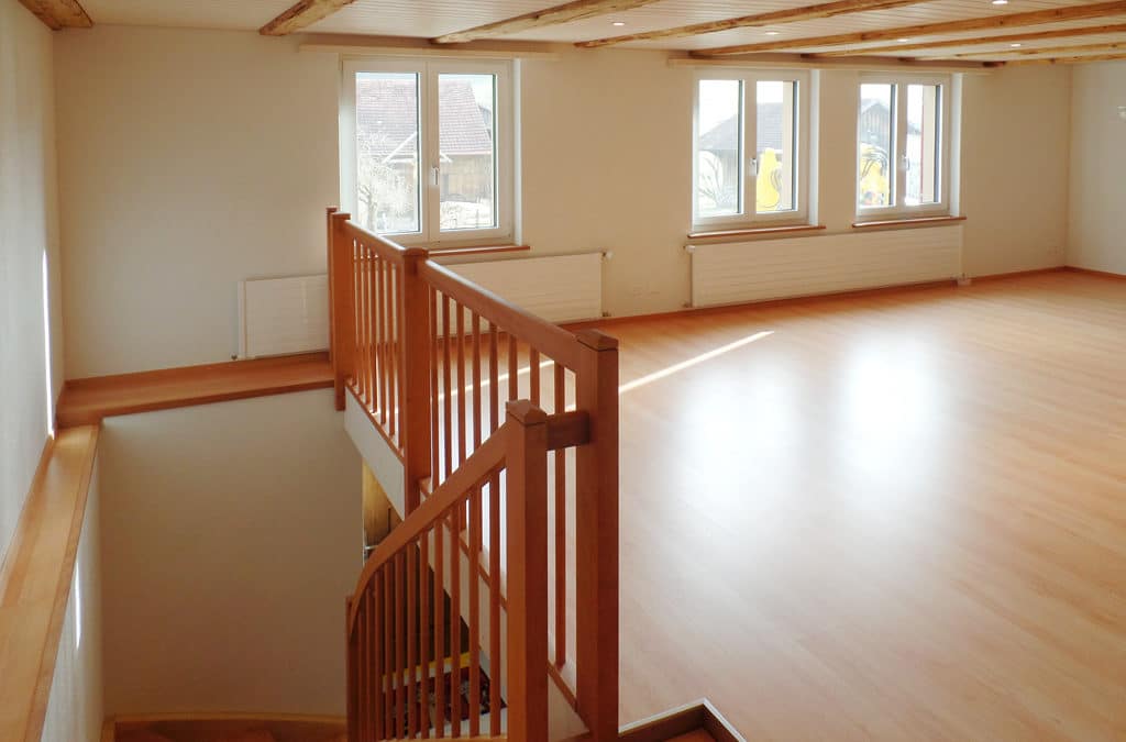 Buchenlaminat im Wohnbereich in Balterswil